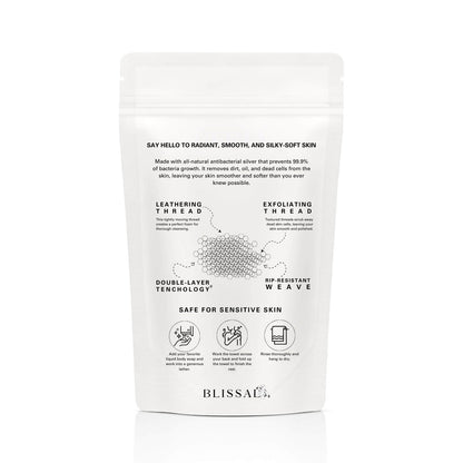 Serviette de douche exfoliante antibactérienne
